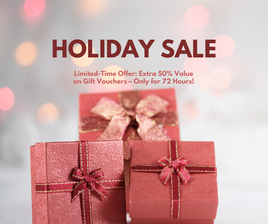 Limited-Time Offer: Extra 50% Value on Gift Vouchers – Only for 72 Hours! - Feather Touch Aesthetics